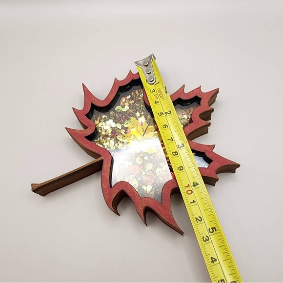 Rae Dunn Falling For You Coffee Mug & Autumn Leaf Shaker in Burgundy/Maroon/Plum - Picture 7 of 8